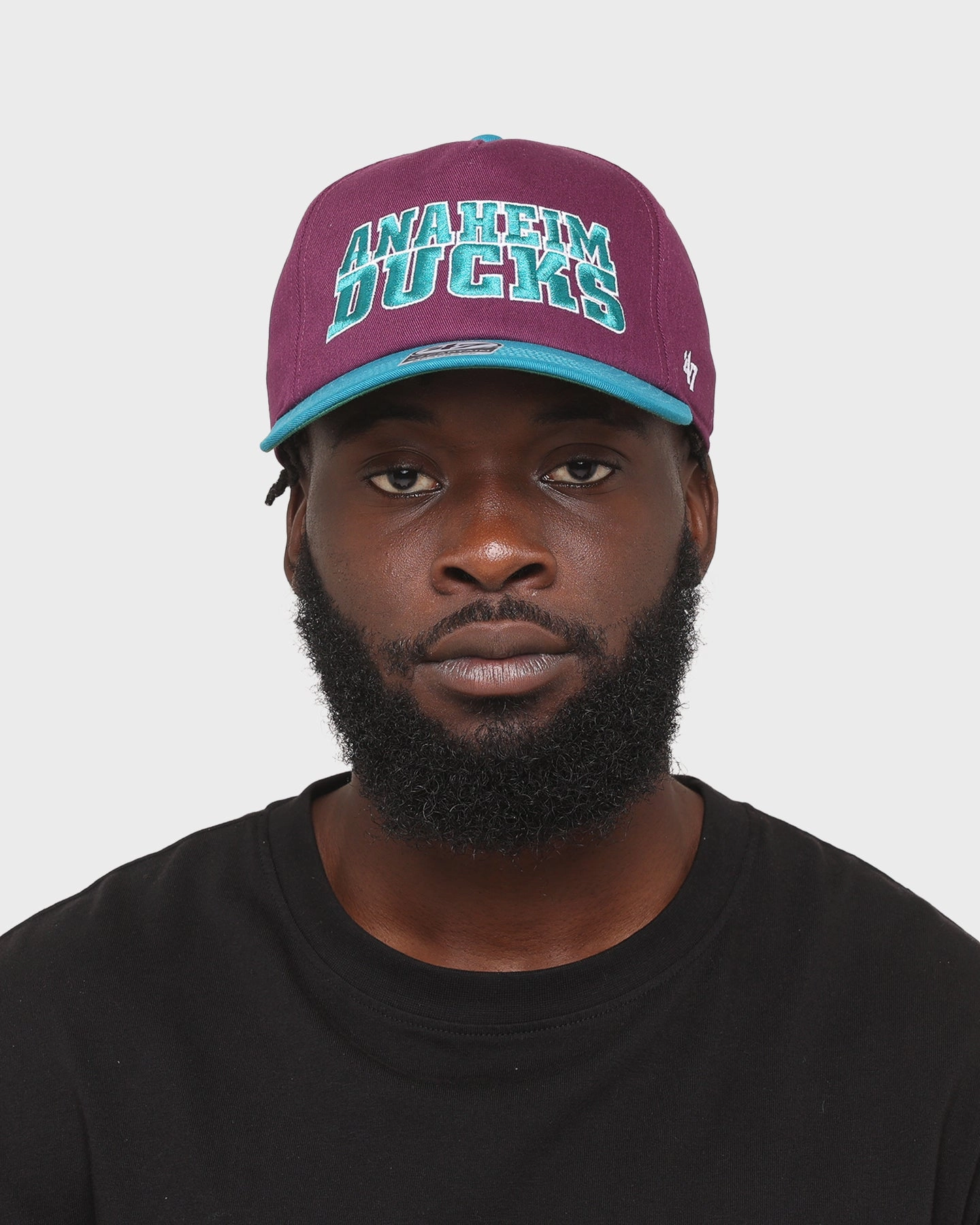 47 Brand Anaheim Ducks 'Ducks' Script Nantasket Captain Snapback Plum