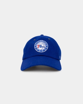 47 Brand Philadelphia 76ers Wooly Clean Up Strapback Royal