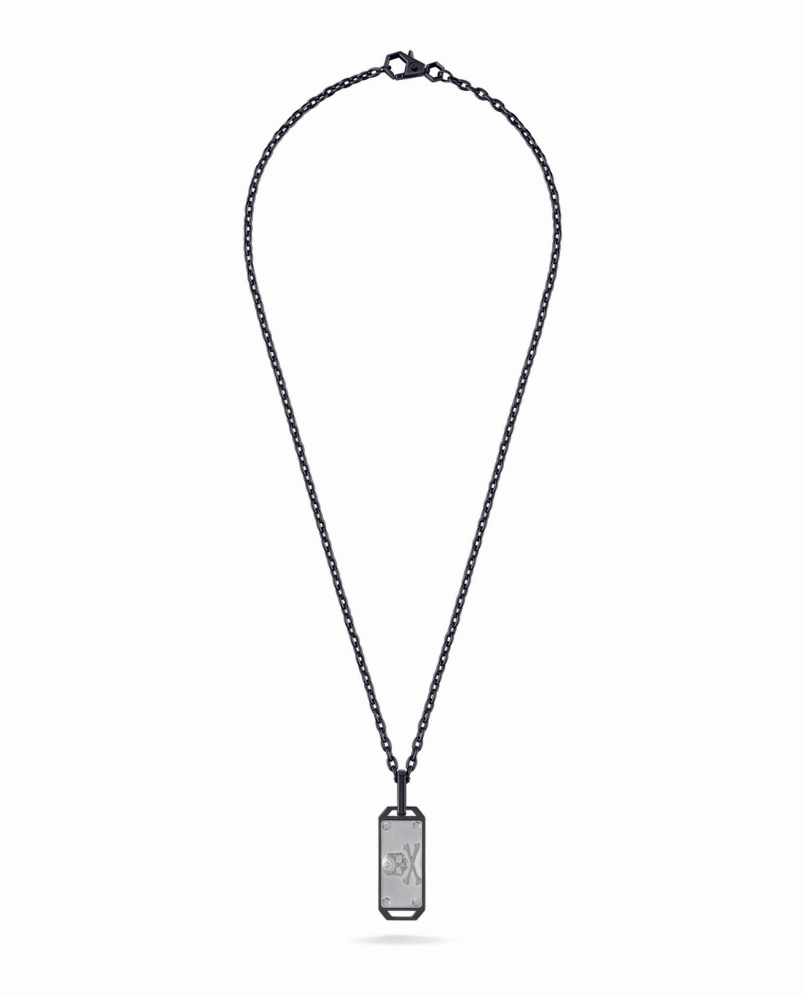$kull Bones Cable Chain Necklace
