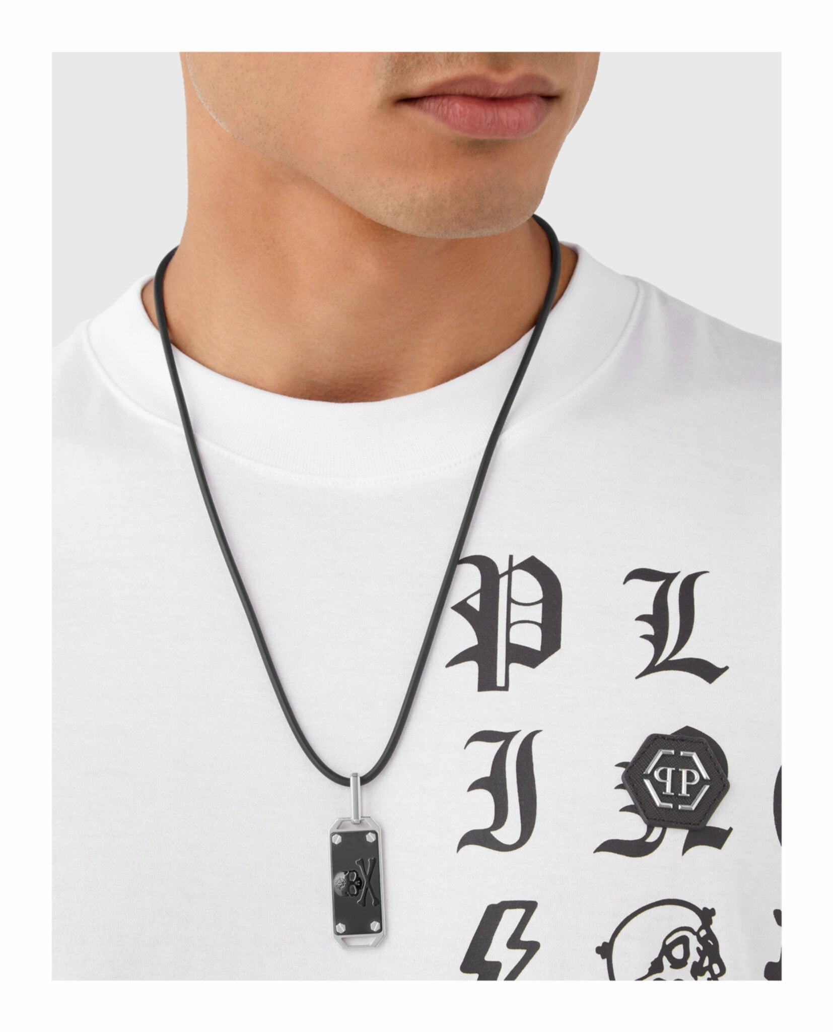 $kull Bones Silicone Necklace