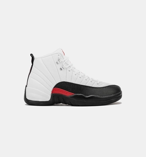 Air Jordan 12 Retro Taxi Flip Mens Lifestyle Shoe - White/Gym Red/Black Free Shipping