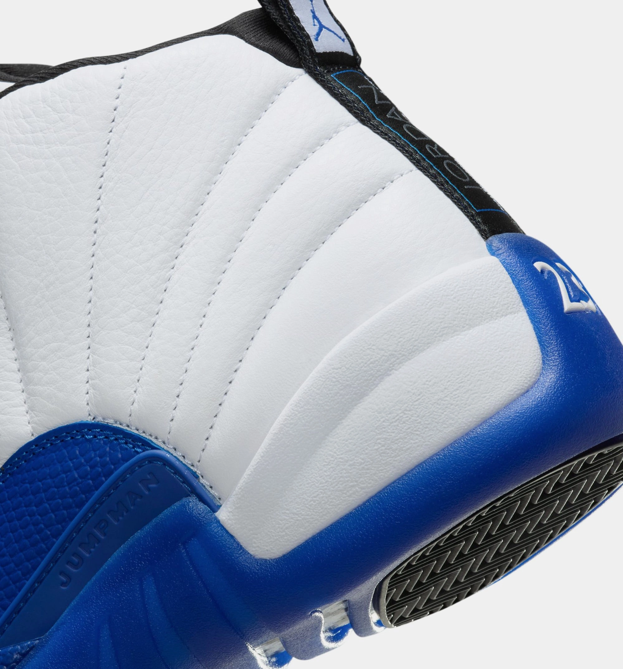 Air Jordan 12 Retro White and Game Royal Mens Lifestyle Shoe - White/Black/Game Royal