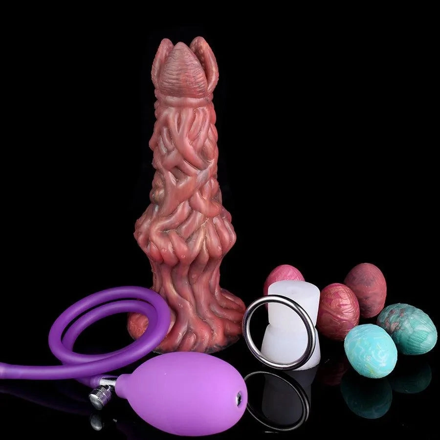 Airbag Silicone Egg Laying Dildo