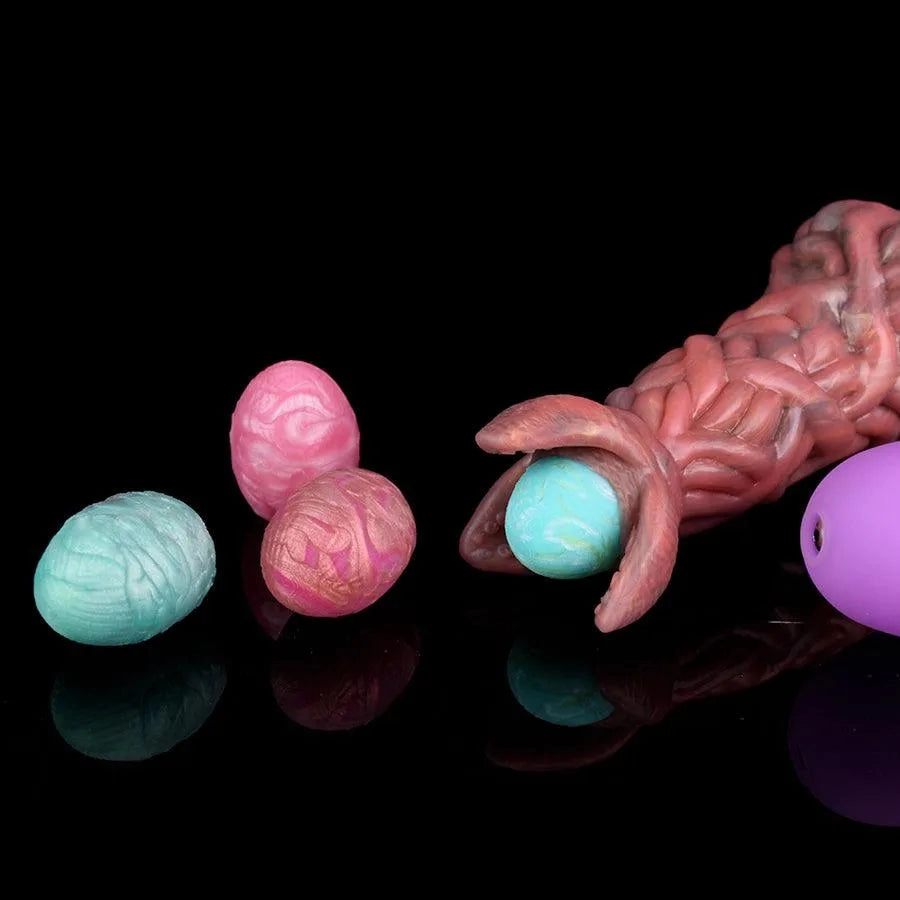 Airbag Silicone Egg Laying Dildo