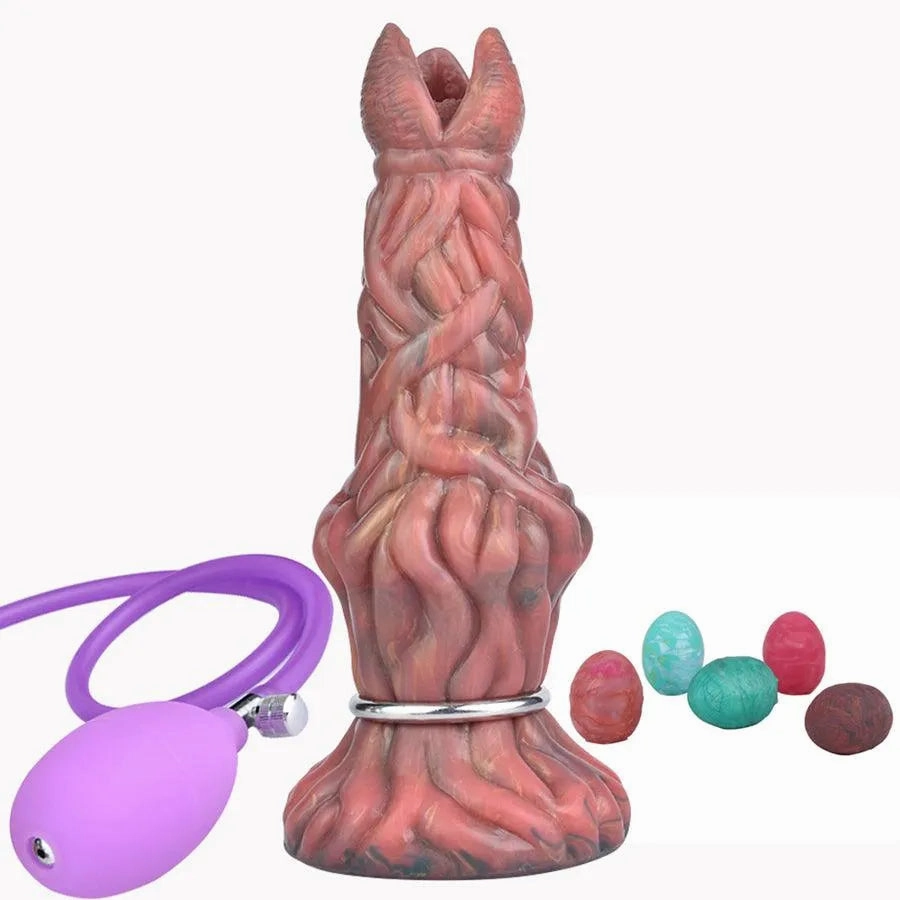 Airbag Silicone Egg Laying Dildo