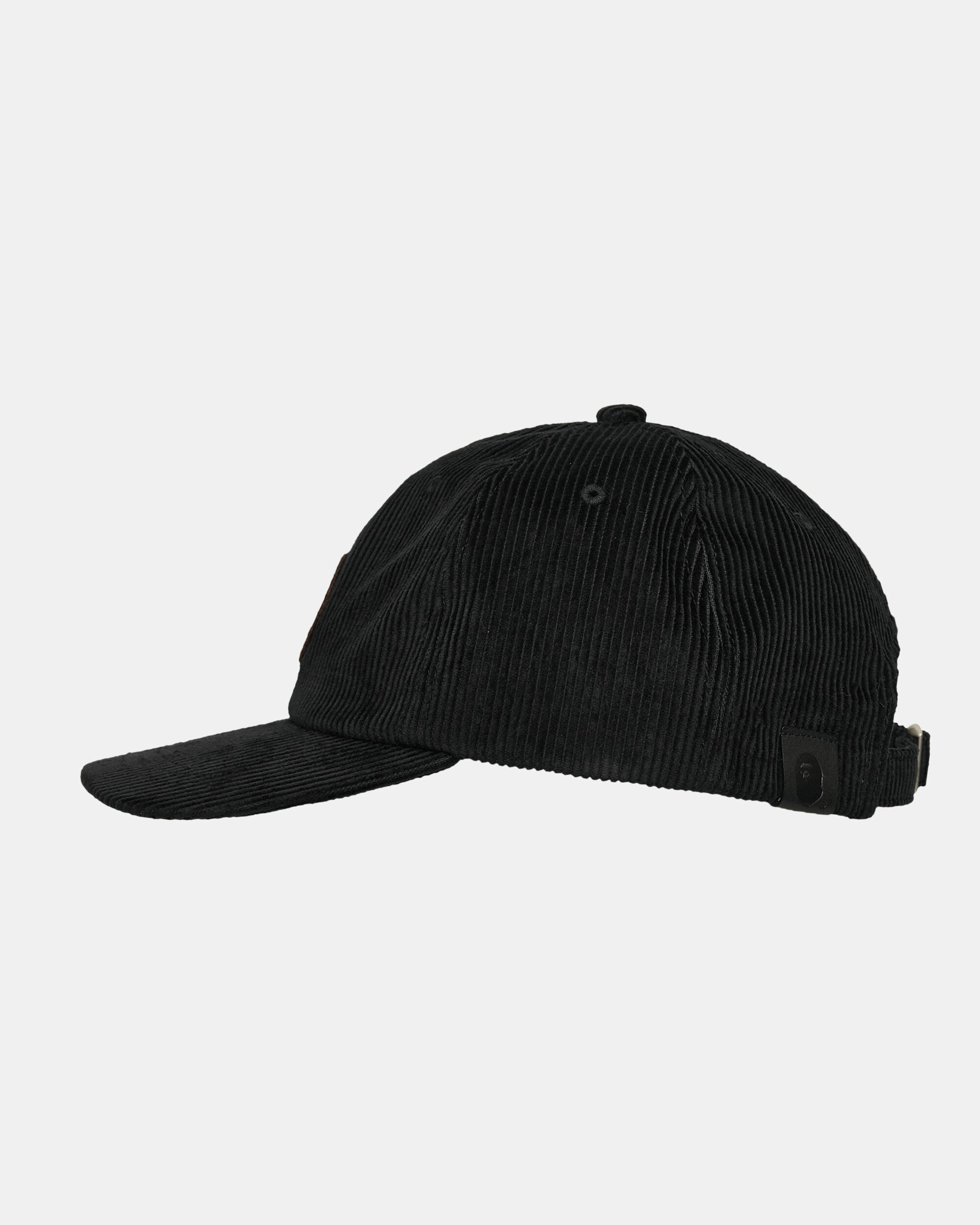Ape Head Corduroy Cap Black