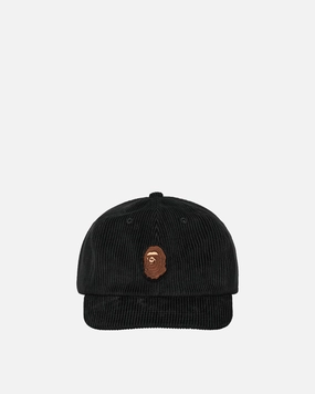 Ape Head Corduroy Cap Black
