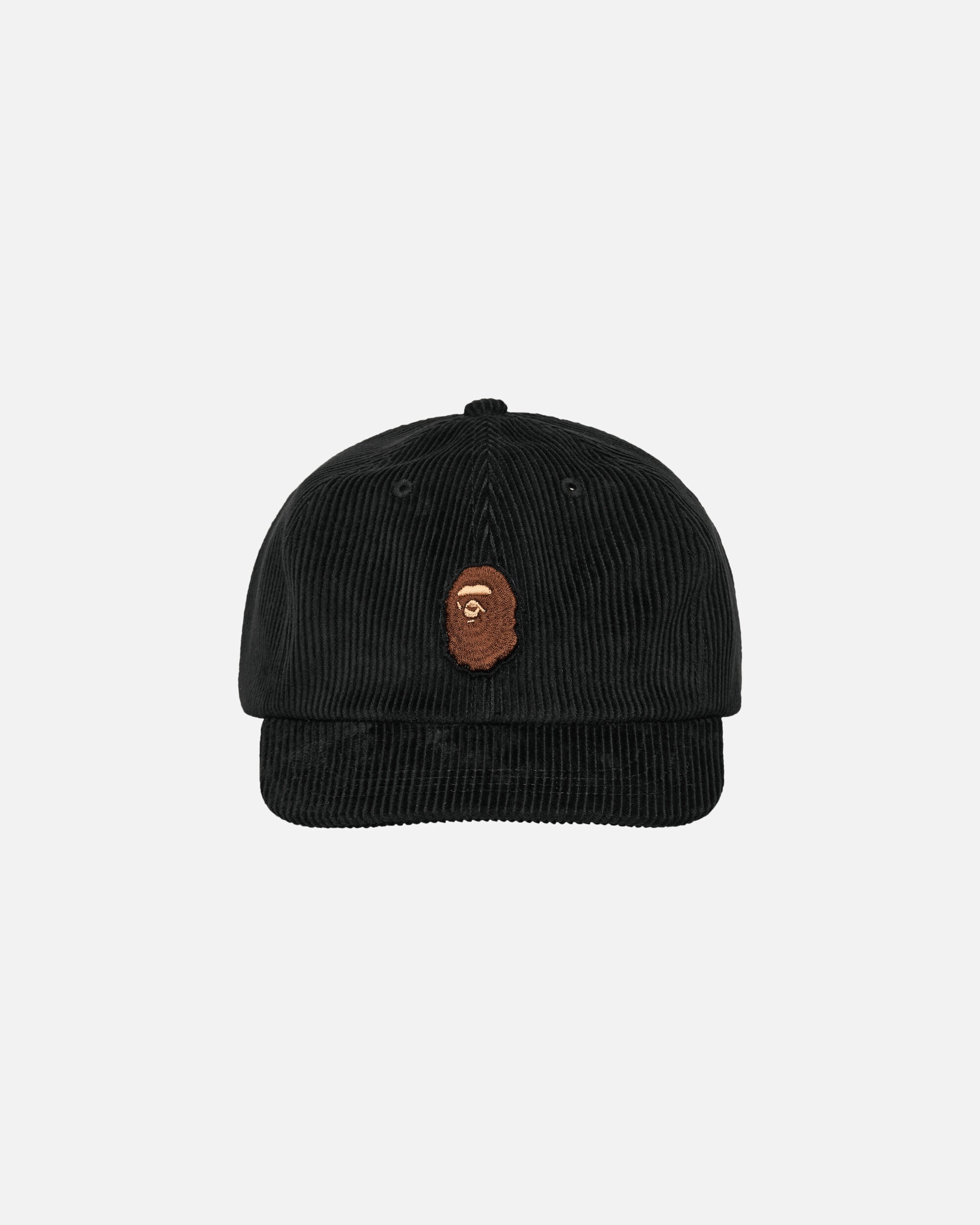 Ape Head Corduroy Cap Black