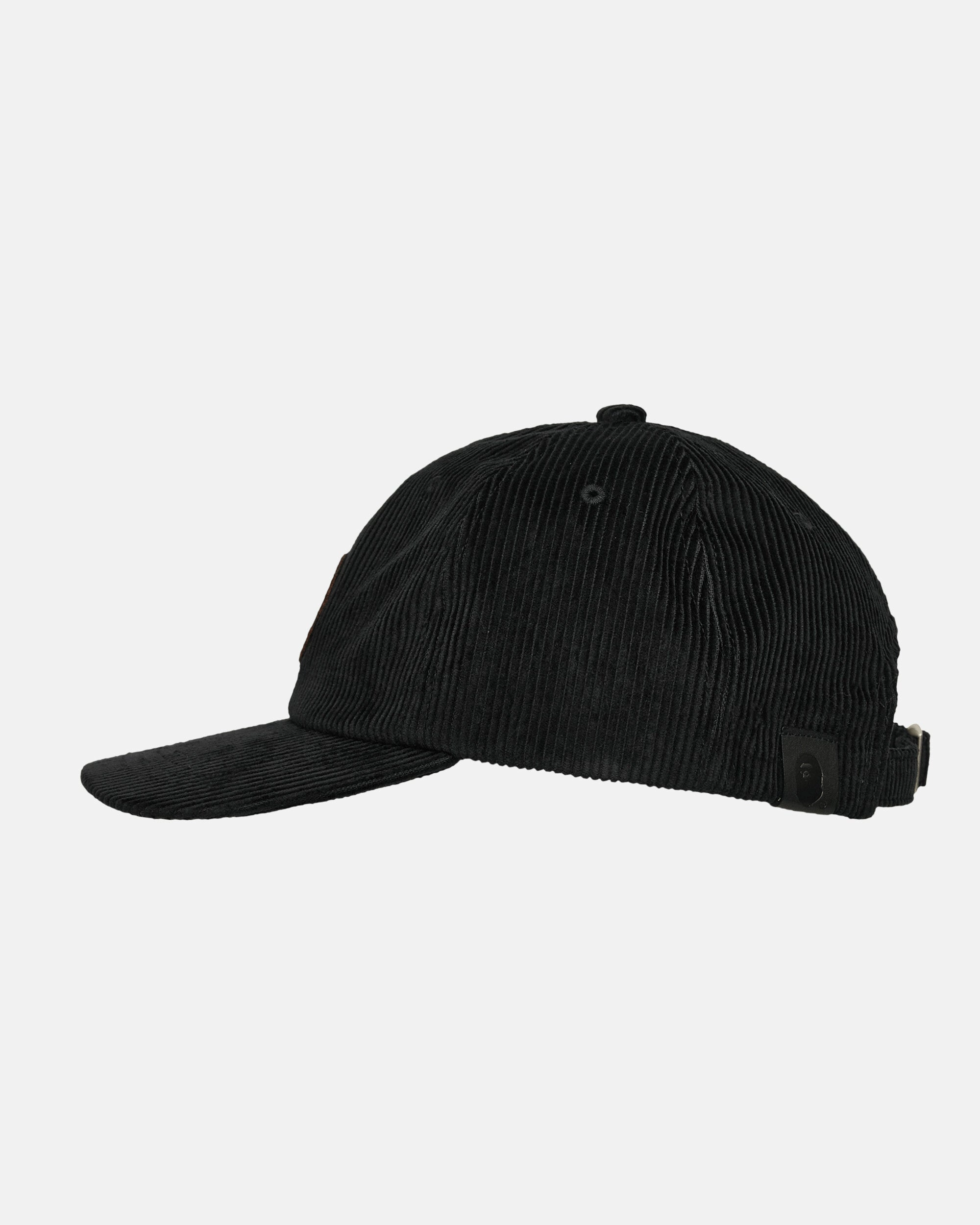 Ape Head Corduroy Cap Black