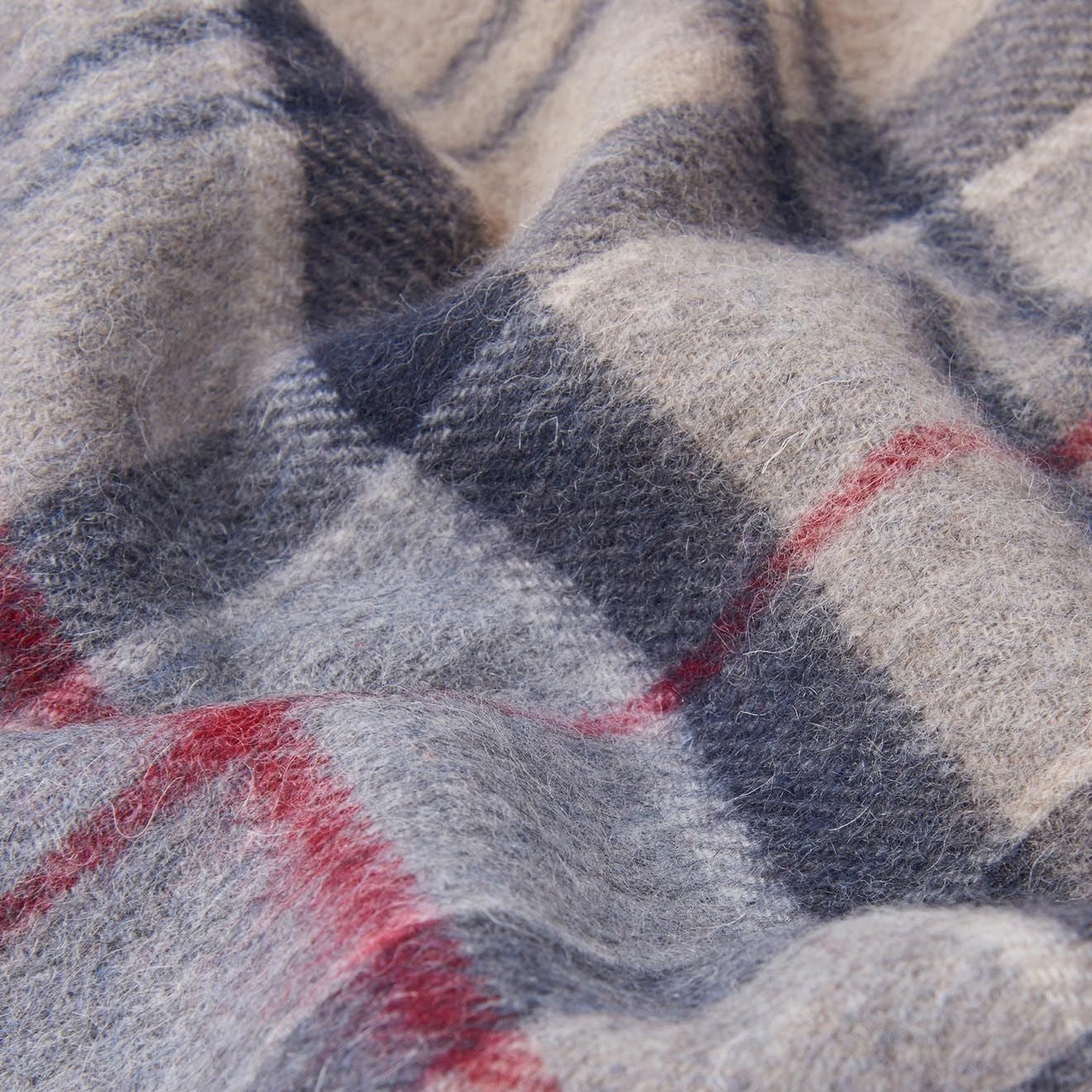 Barbour Wool Cashmere Tartan Scarf Dress