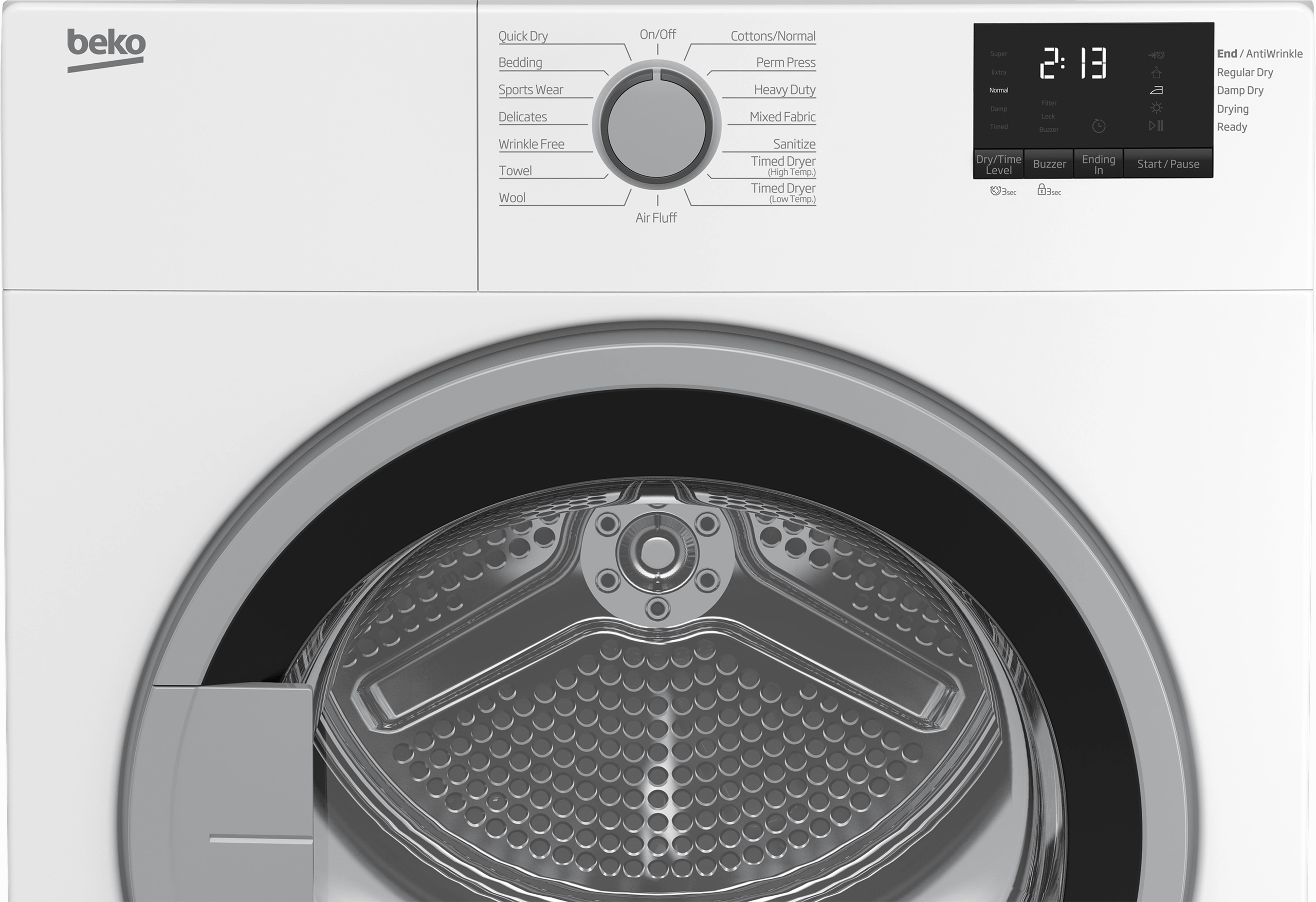 Beko BDV7200X2 24" Electric Air Vented Front Load Dryer