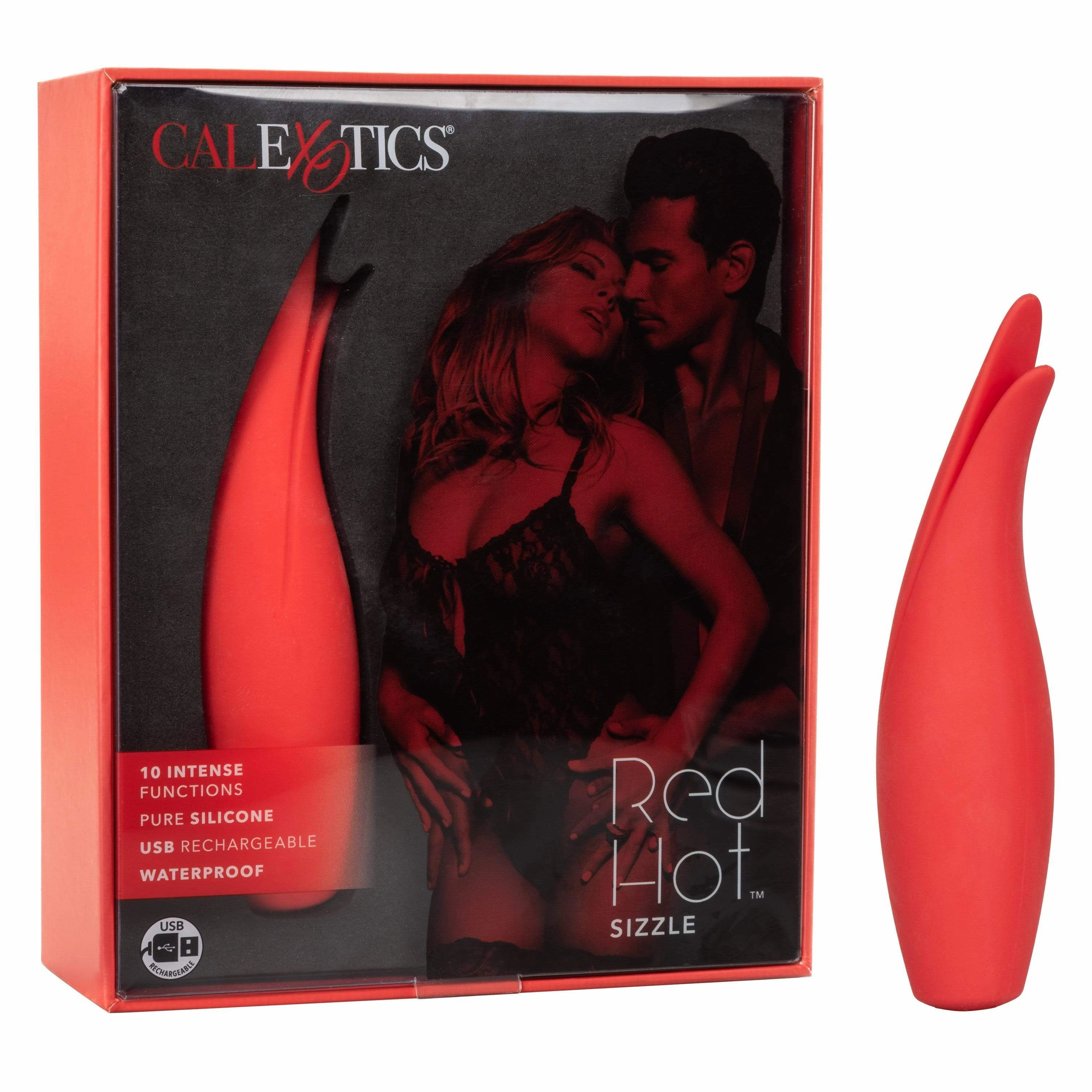 California Exotics - Red Hot Sizzle Clit Massager (Red)