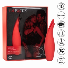 California Exotics - Red Hot Sizzle Clit Massager (Red)