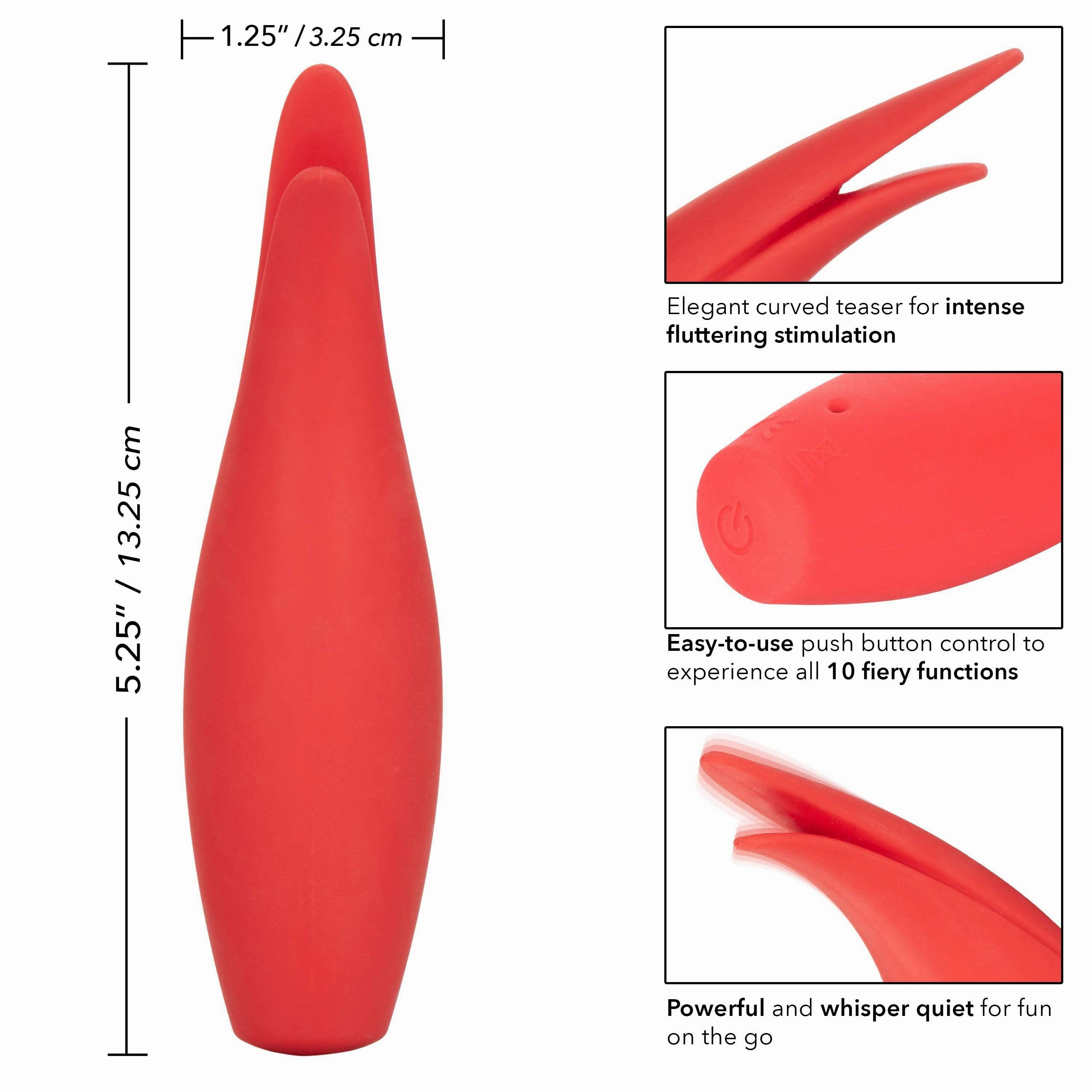 California Exotics - Red Hot Sizzle Clit Massager (Red)