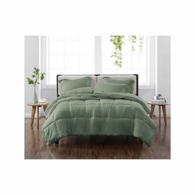 Cannon Heritage Midweight Comforter Set - GREEN ONE SIZE