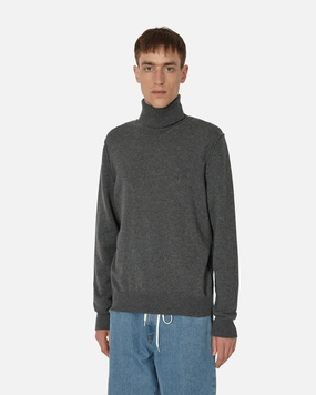 Cashmere Turtleneck Sweater Medium Grey