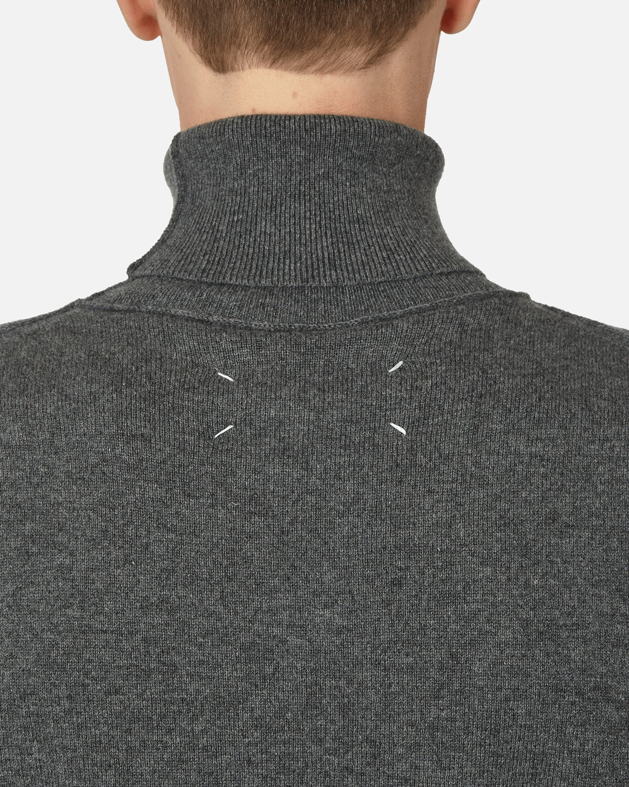Cashmere Turtleneck Sweater Medium Grey