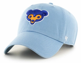 Chicago Cubs MLB Cooperstown Columbia Blue Clean Up Hat By '47 Brand