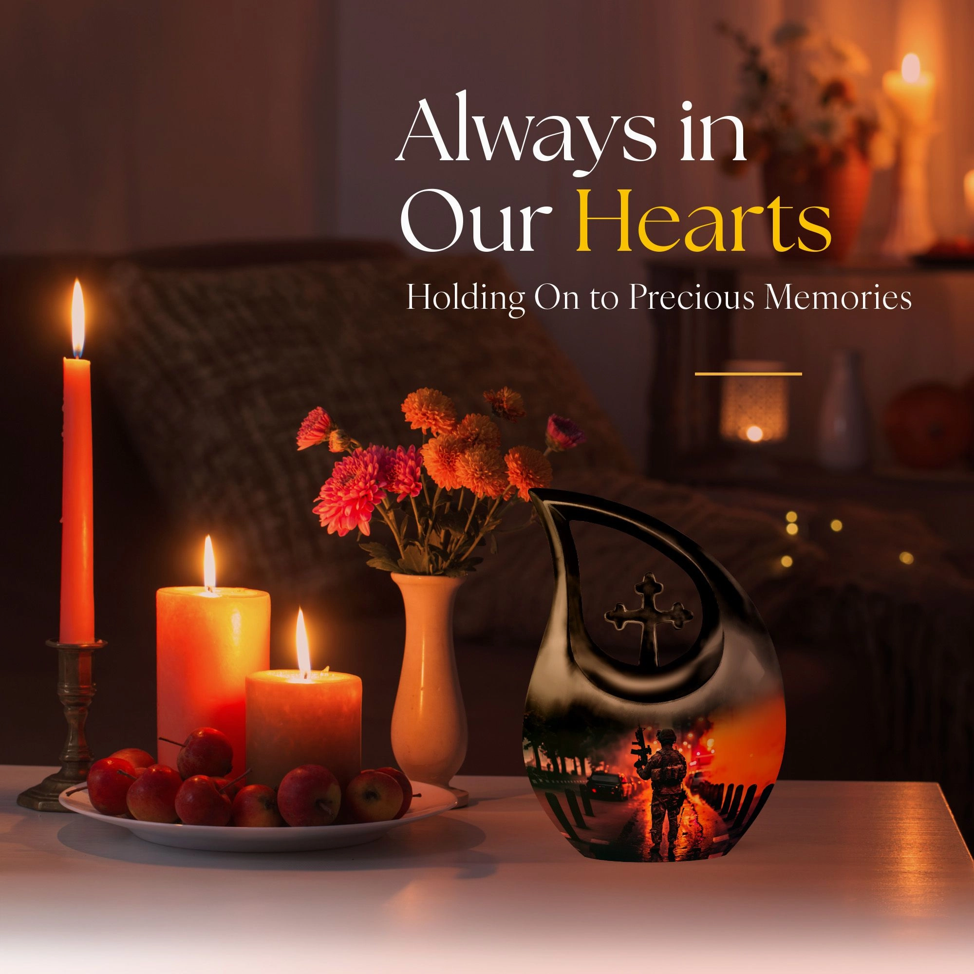Cross-Drop Military Memorial Urn: Affordable Honoring Solution