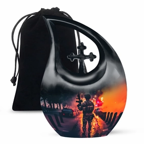 Cross-Drop Military Memorial Urn: Affordable Honoring Solution