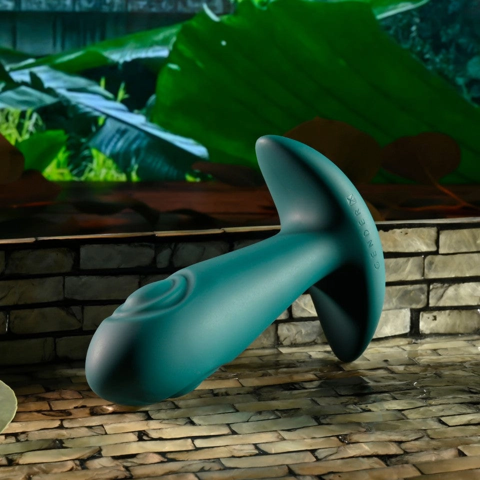 Evolved - Gender X Tunnel Tapper Remote Control Anal Plug (Teal)