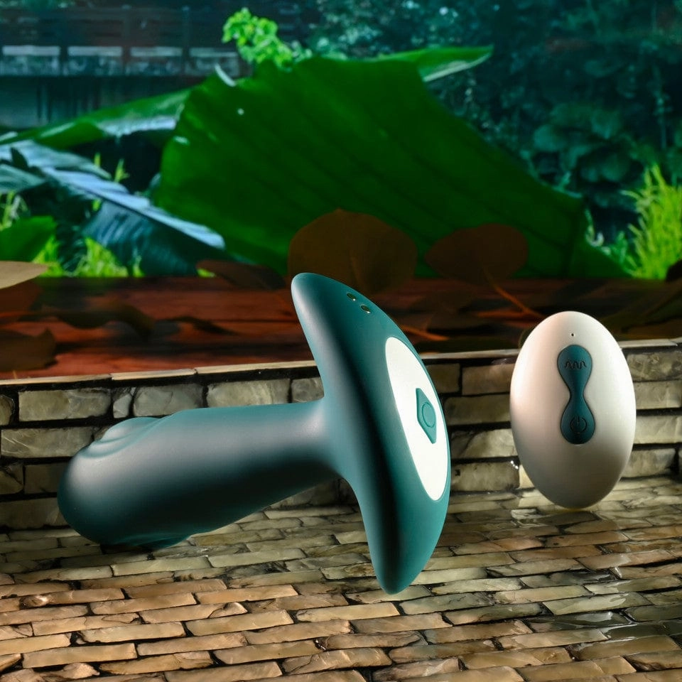 Evolved - Gender X Tunnel Tapper Remote Control Anal Plug (Teal)