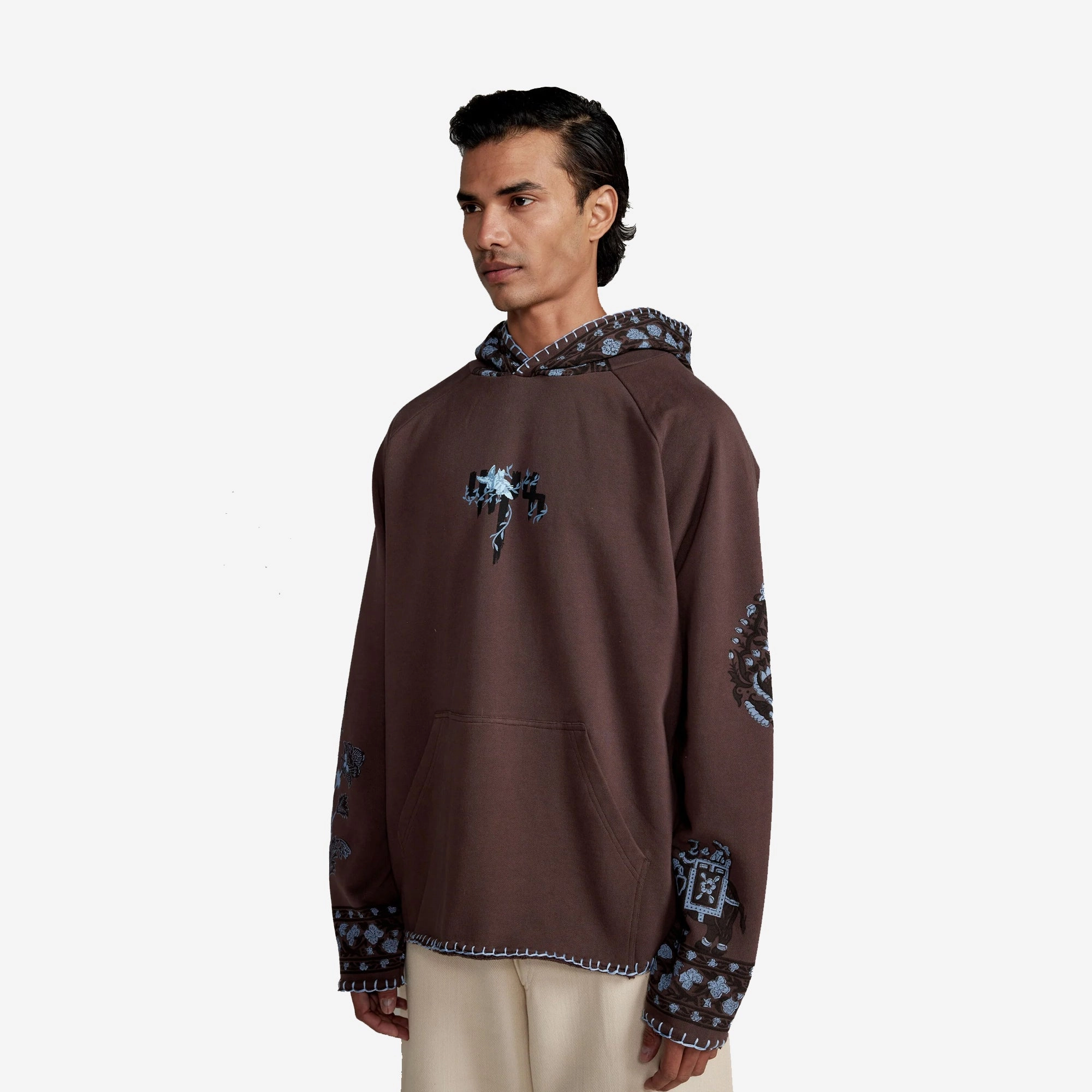 F A R A K | WALLS OF RAJASTHAN 3.0 HOODIE { GREY
