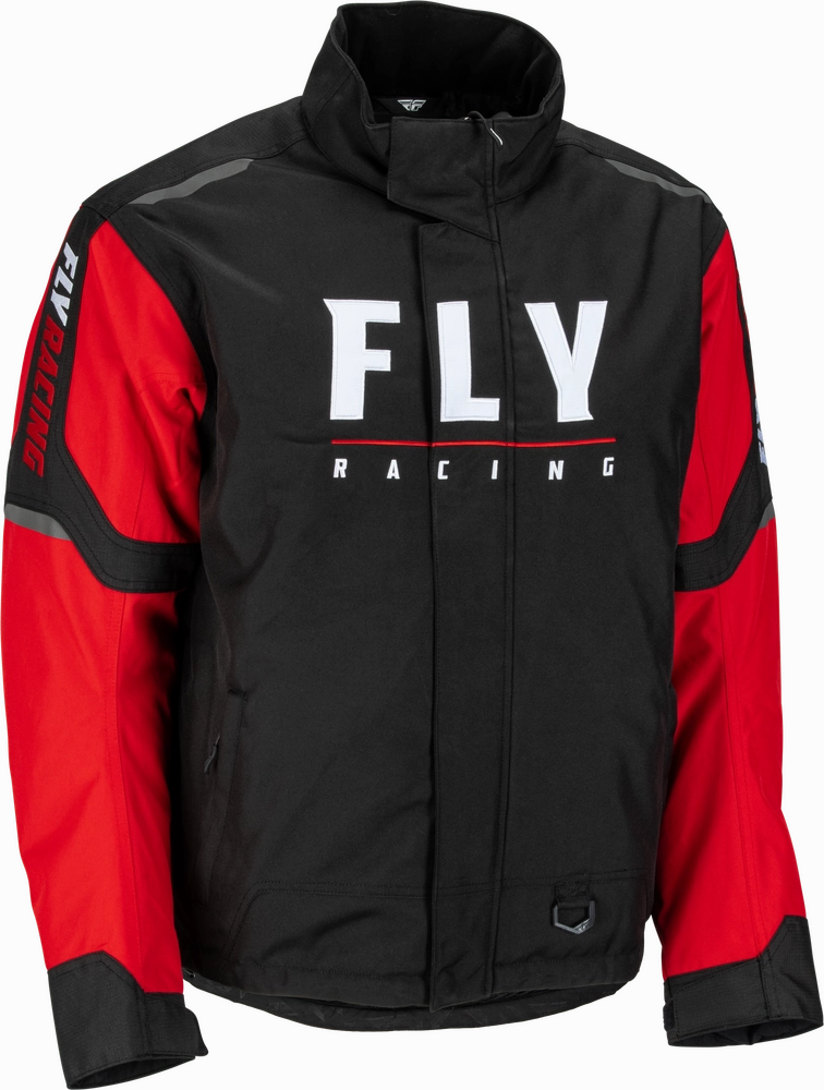 Fly Racing Outpost Snowmobile Jacket Red Black
