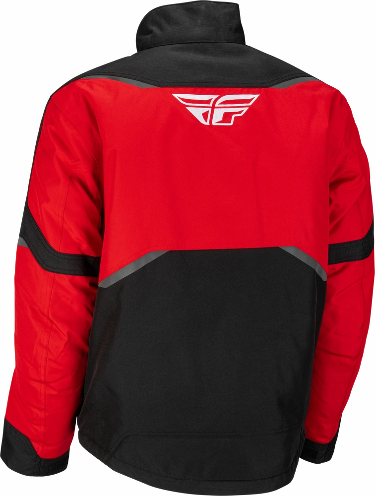 Fly Racing Outpost Snowmobile Jacket Red Black
