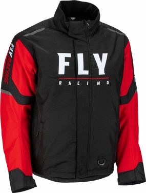 Fly Racing Outpost Snowmobile Jacket Red Black