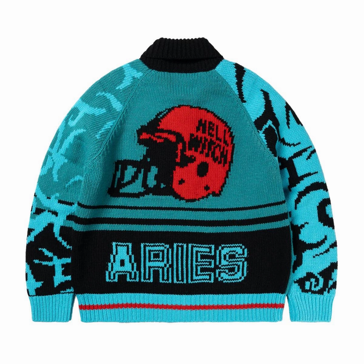 Helmet Knit Varsity Cardigan 'Multi'