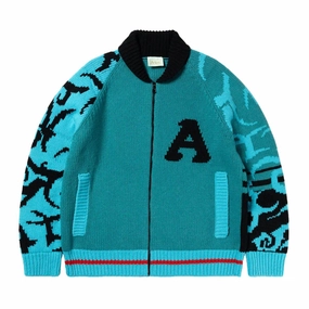 Helmet Knit Varsity Cardigan 'Multi'