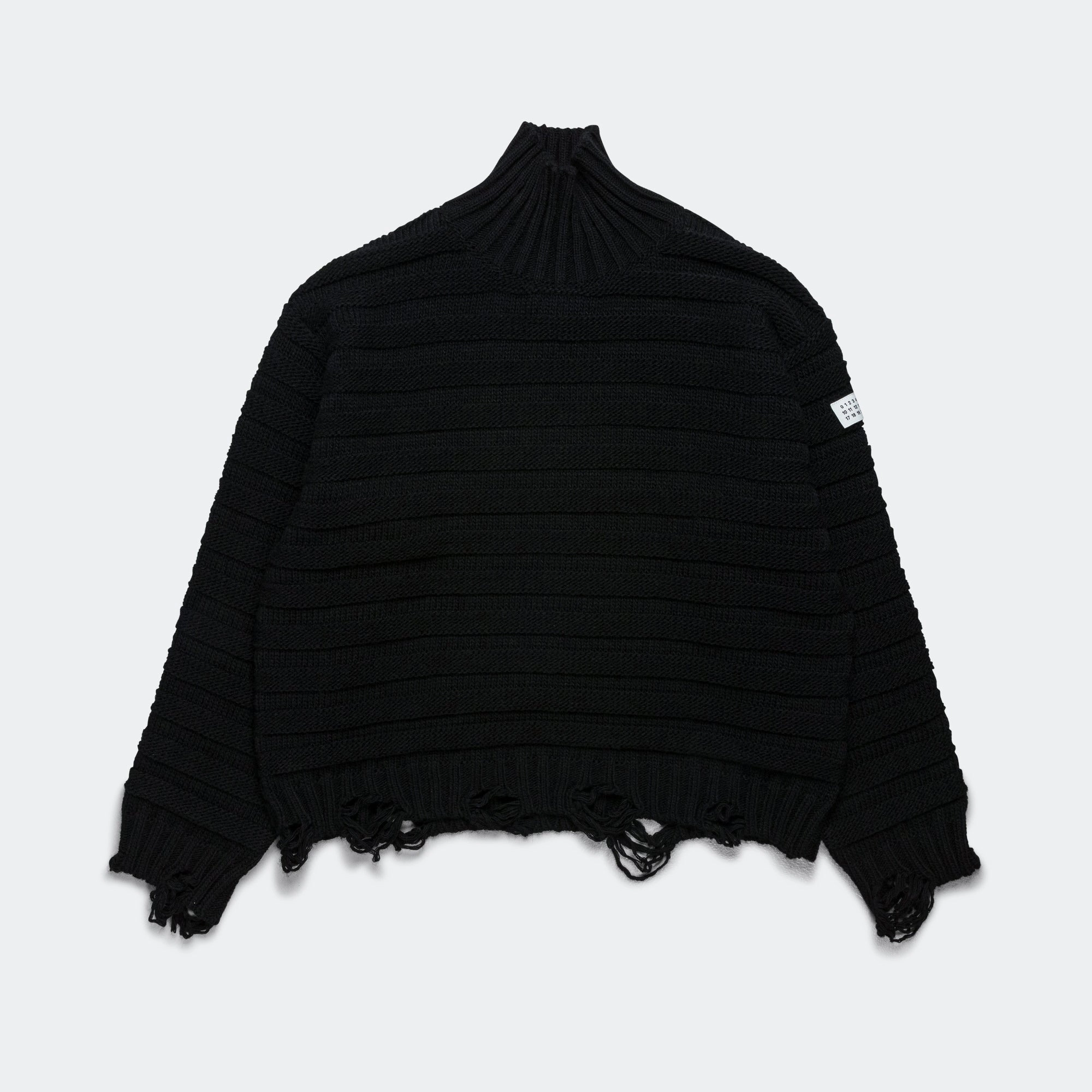 Horizontal Links Pullover Knit - Black