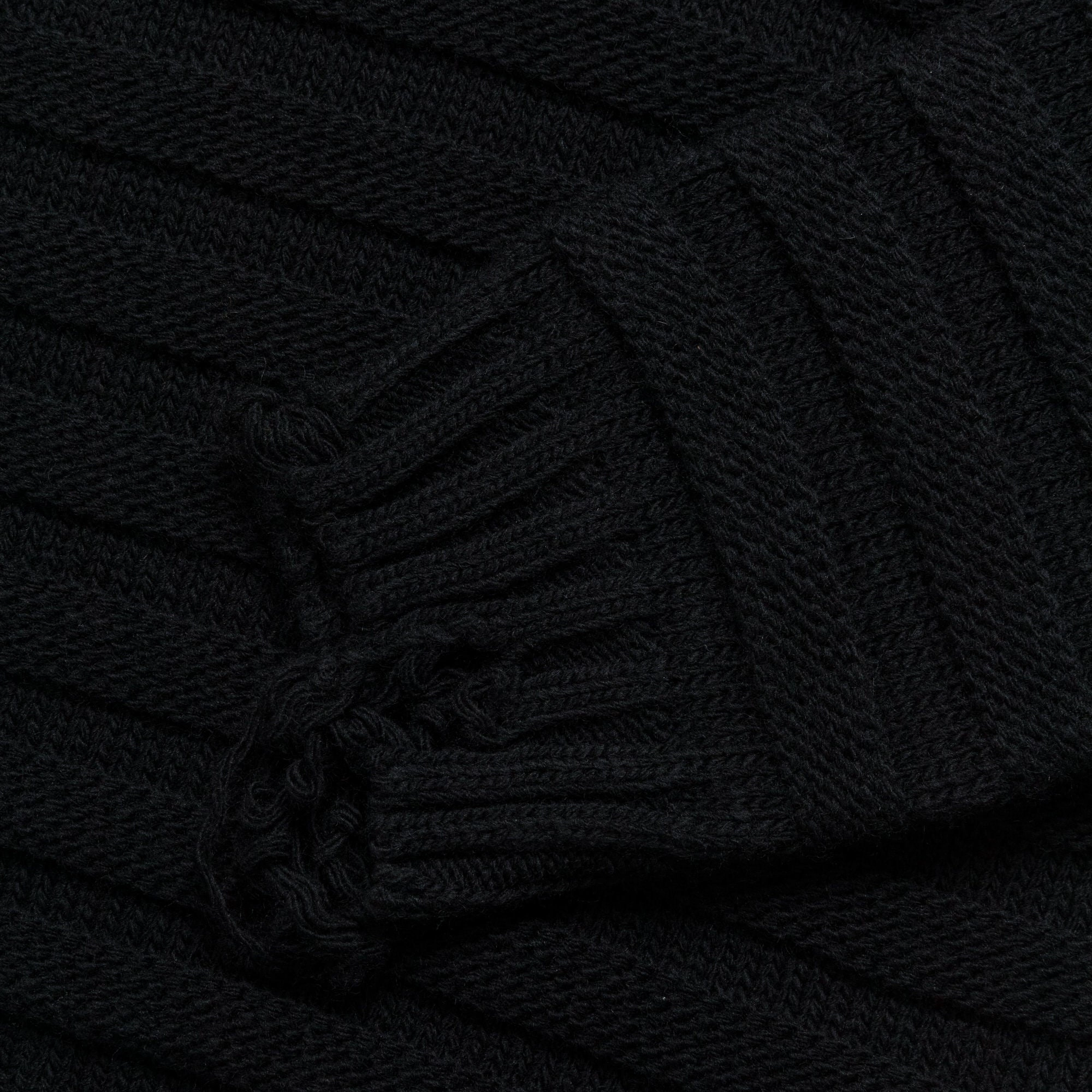 Horizontal Links Pullover Knit - Black