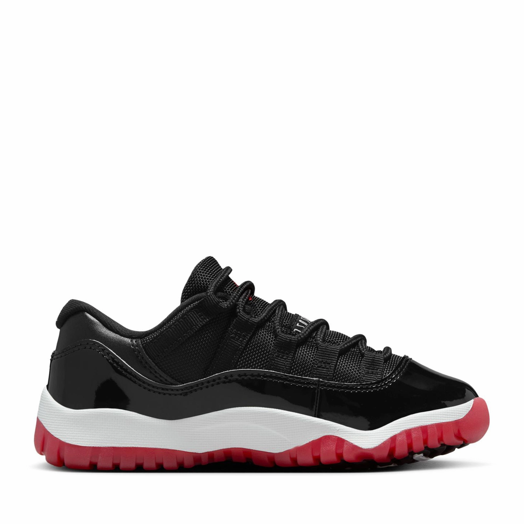 Jordan 11 Retro Low 'Bred' (PS) - Black/Varsity Red