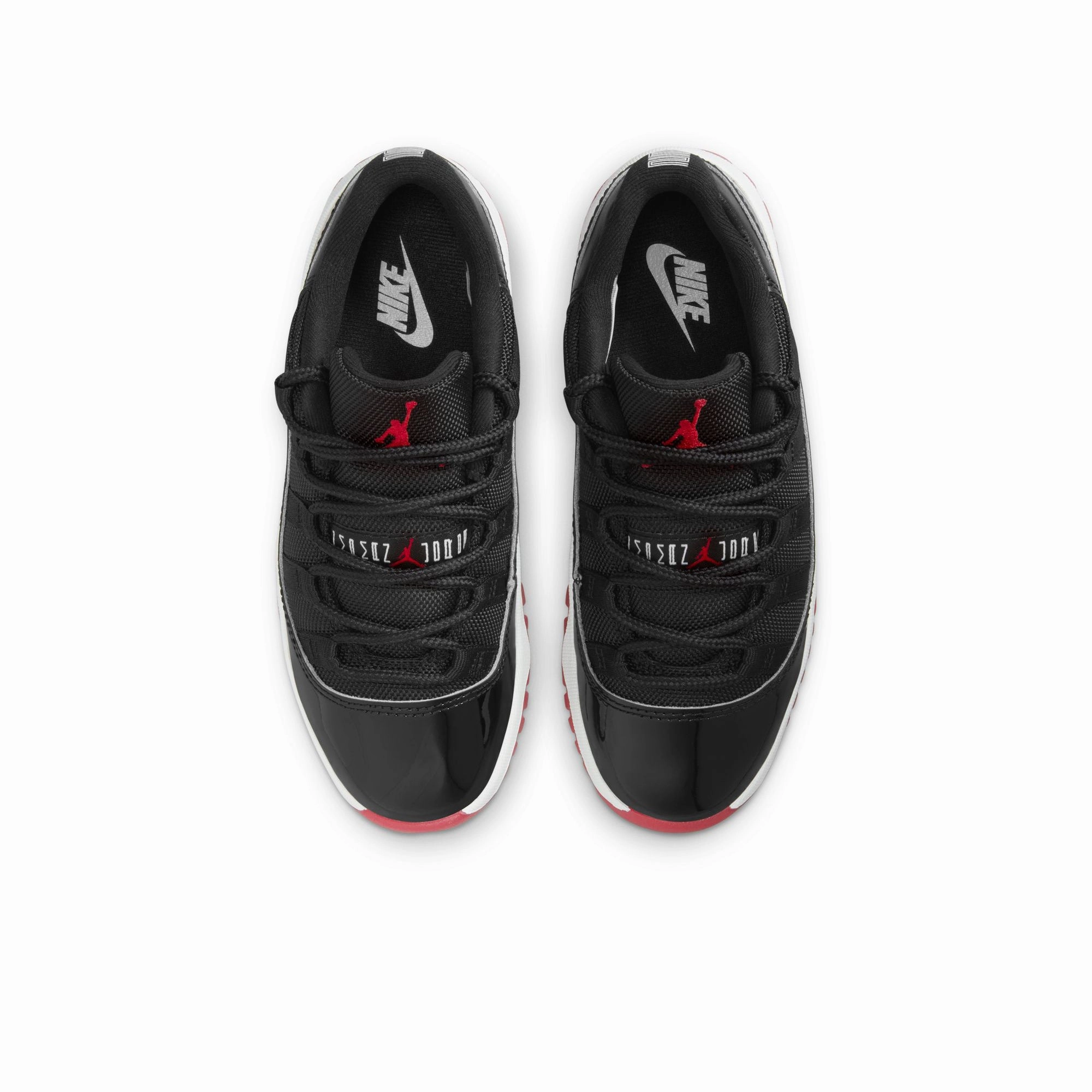 Jordan 11 Retro Low 'Bred' (PS) - Black/Varsity Red