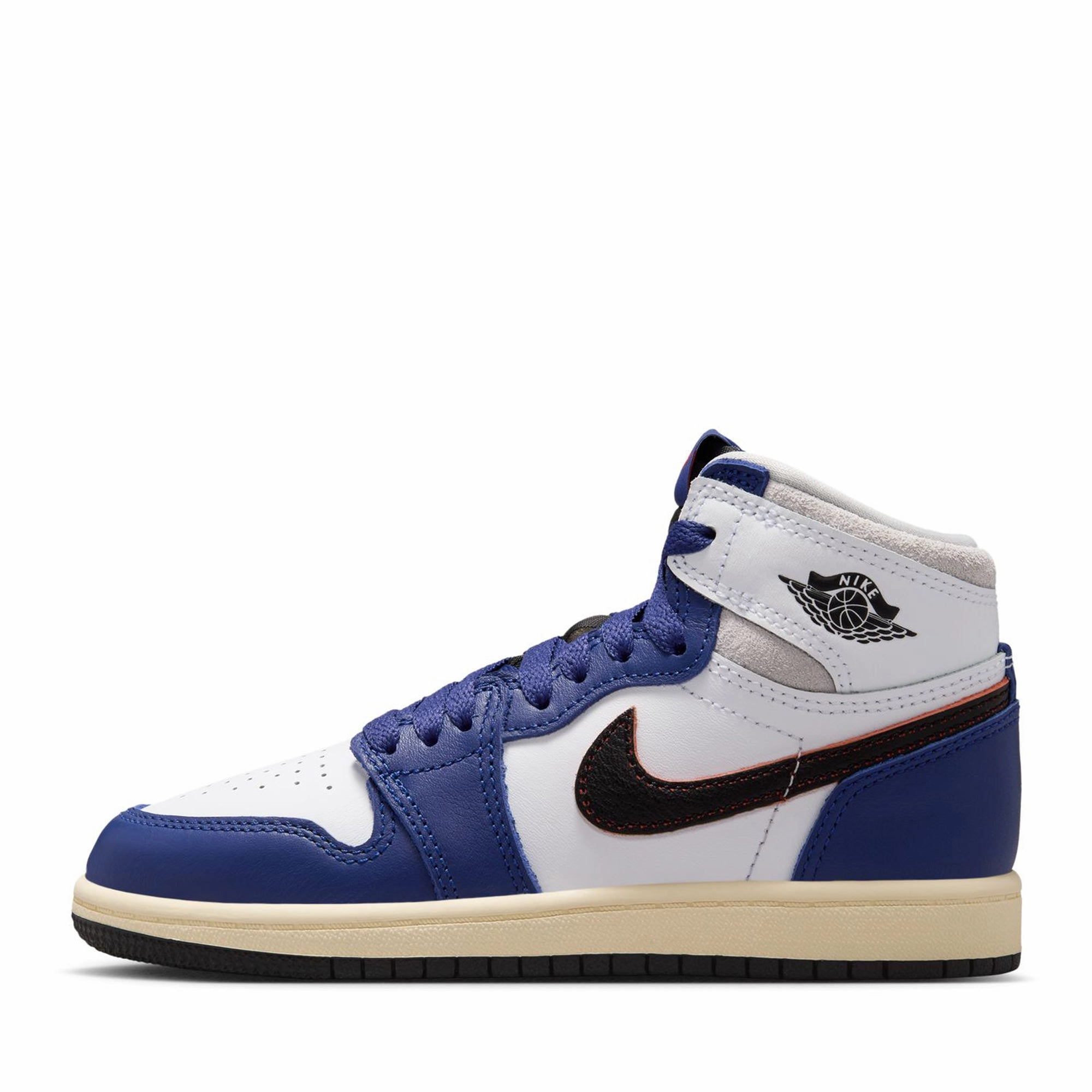 Jordan 1 Retro High OG (PS) - White/Deep Royal Blue
