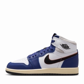 Jordan 1 Retro High OG (PS) - White/Deep Royal Blue