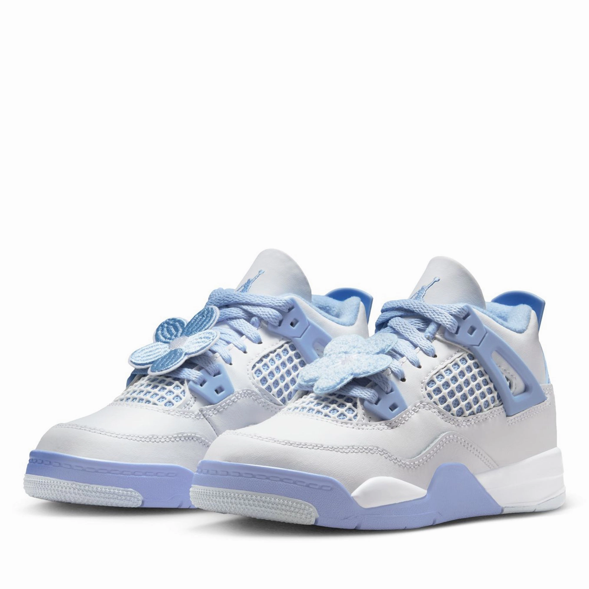 Jordan 4 Retro (PS) - White/Aluminum