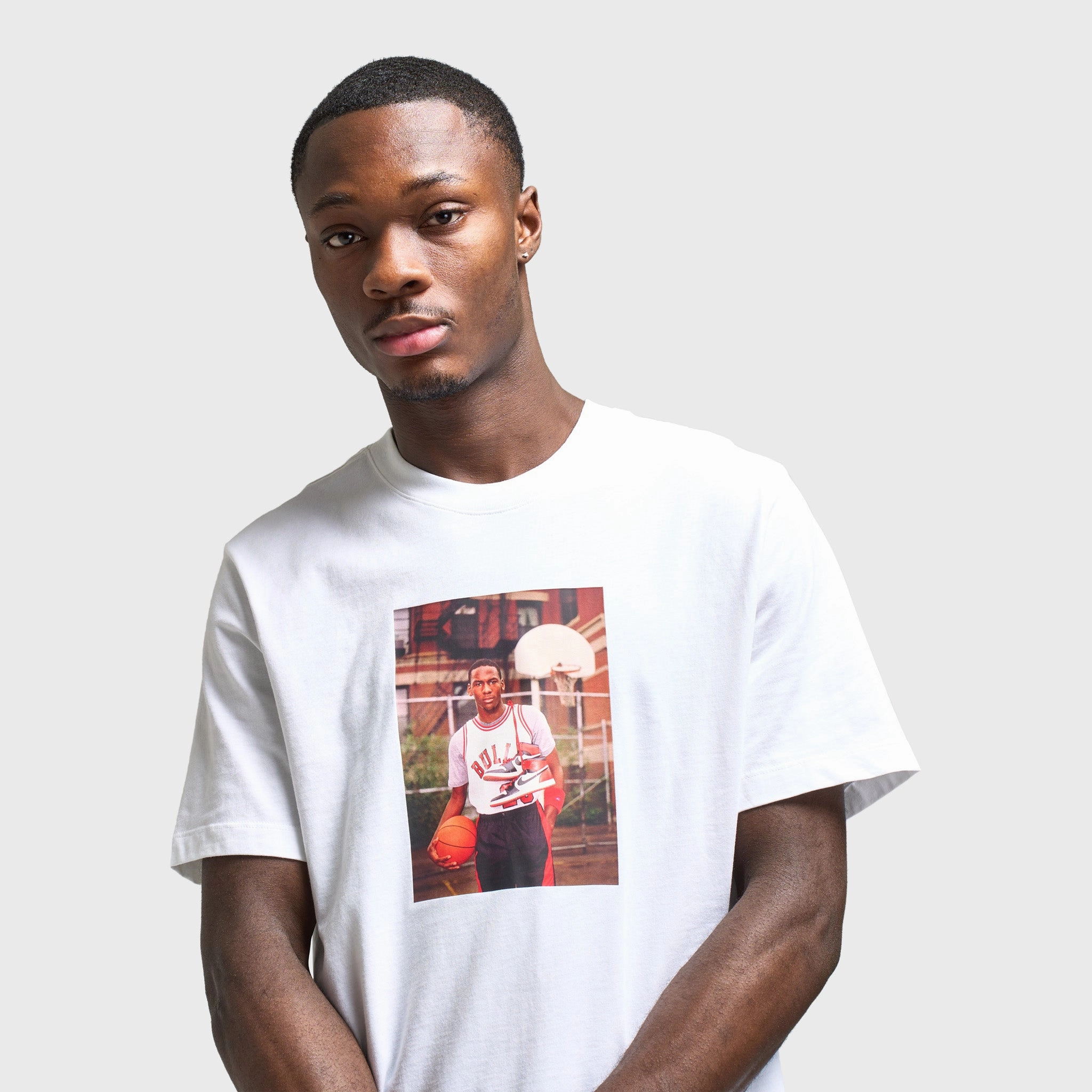 Jordan Photo Graphic T-Shirt White / Black