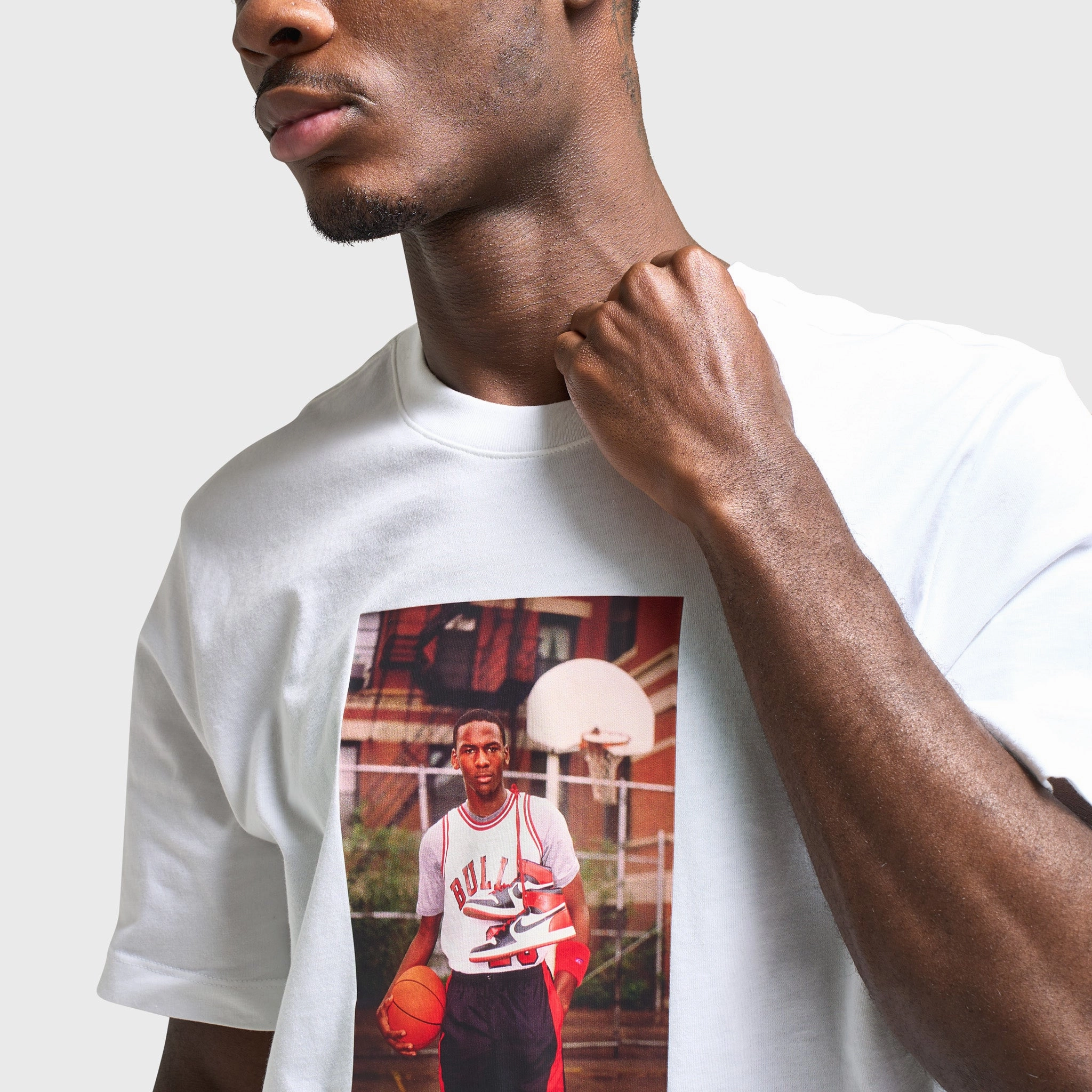 Jordan Photo Graphic T-Shirt White / Black