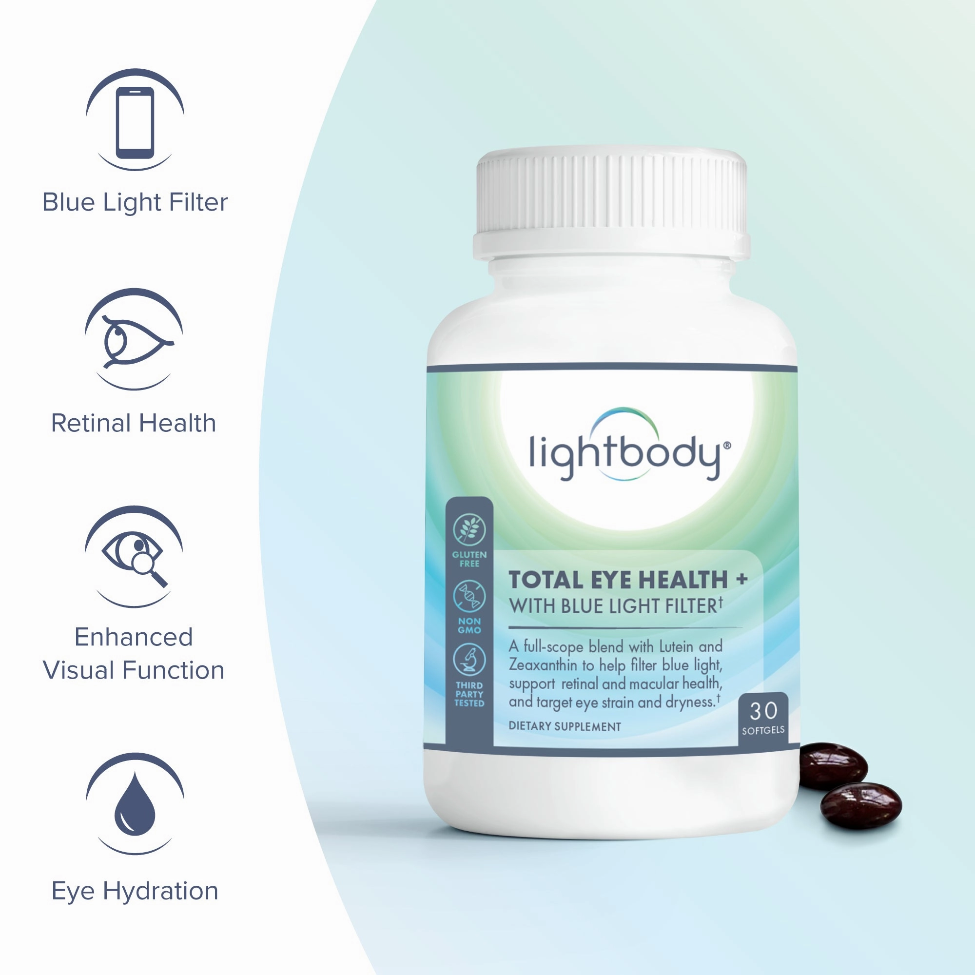 Lightbody® Total Eye Health   Blue Light Filter Supplement