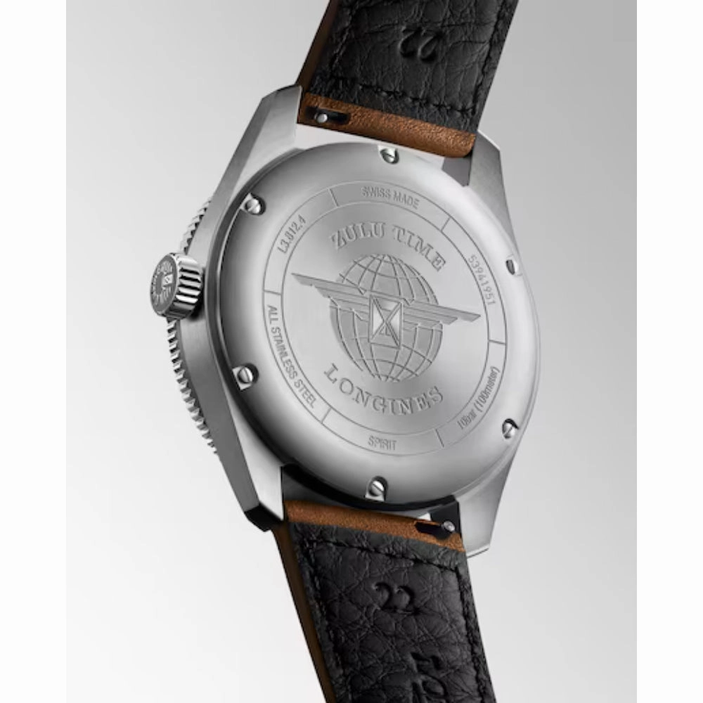 Longines Spirit Zulu Time 42mm Automatic - Leather Strap L38124632