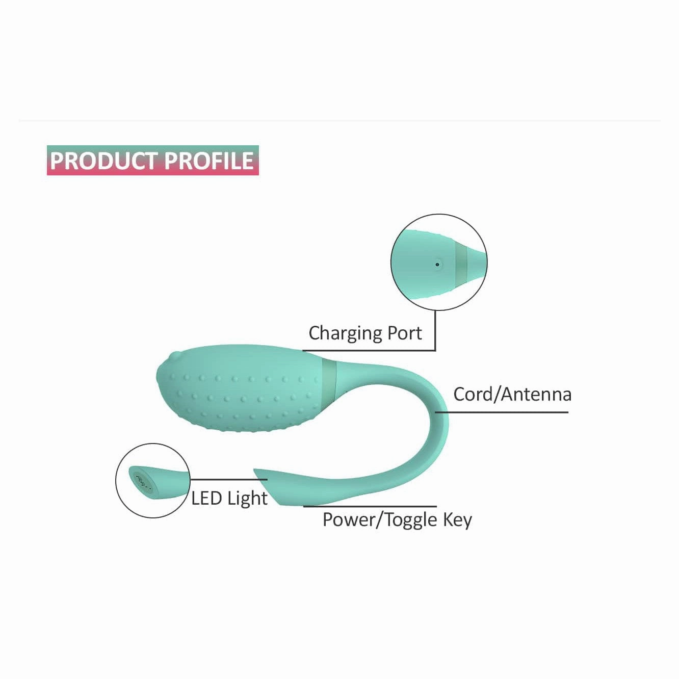 Magic Motion - Fugu App-Controlled Egg Vibrator