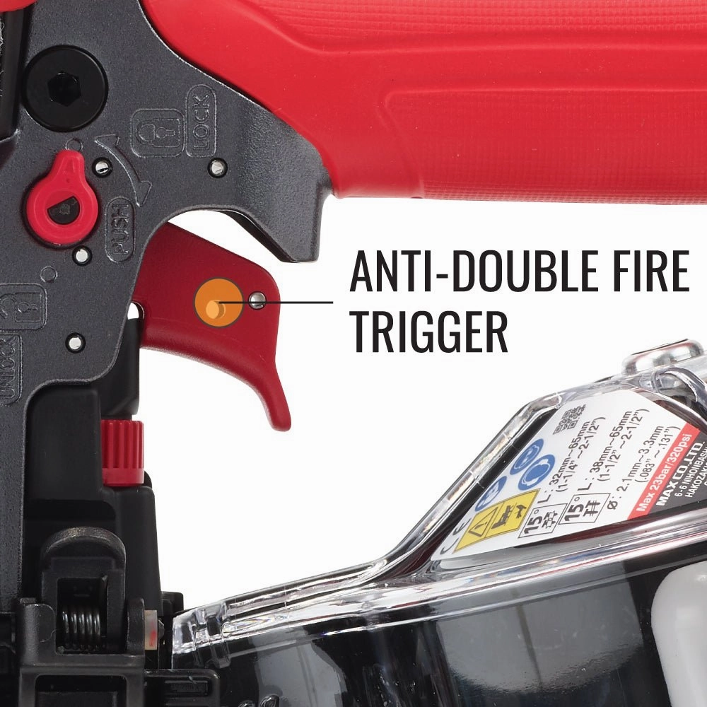 Max HN65S - PowerLite® High Pressure Decking, Sheathing & Siding Coil Nailer up to 2-1/2