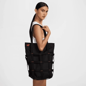 NIKE | SPORTSWEAR CARGO TOTE (12L) { BLACK/BLACK/ORANGE