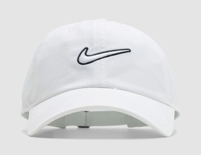 Nike Club Unstructured Swoosh Cap White / White