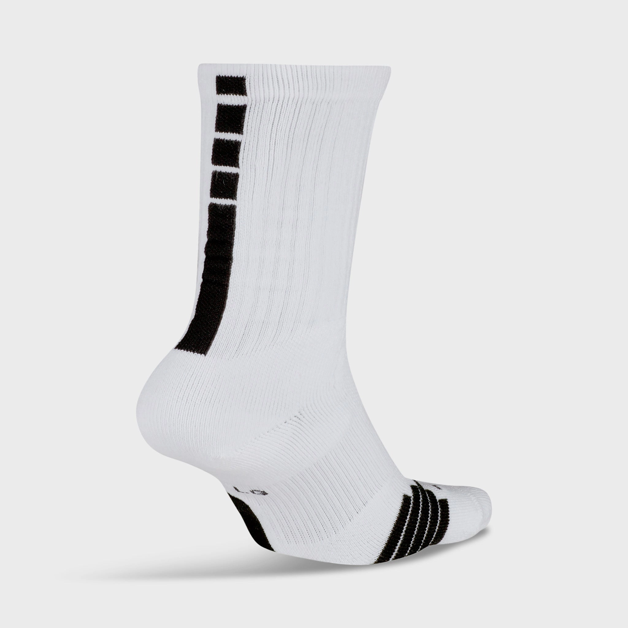 Nike Elite Crew Basketball Socks White / Black - Black
