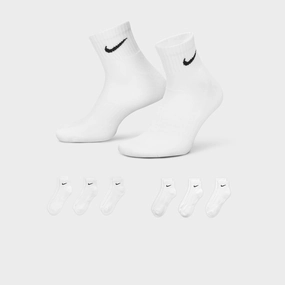 Nike Everyday Cushioned Training Ankle Socks (6 Pack) White / Black