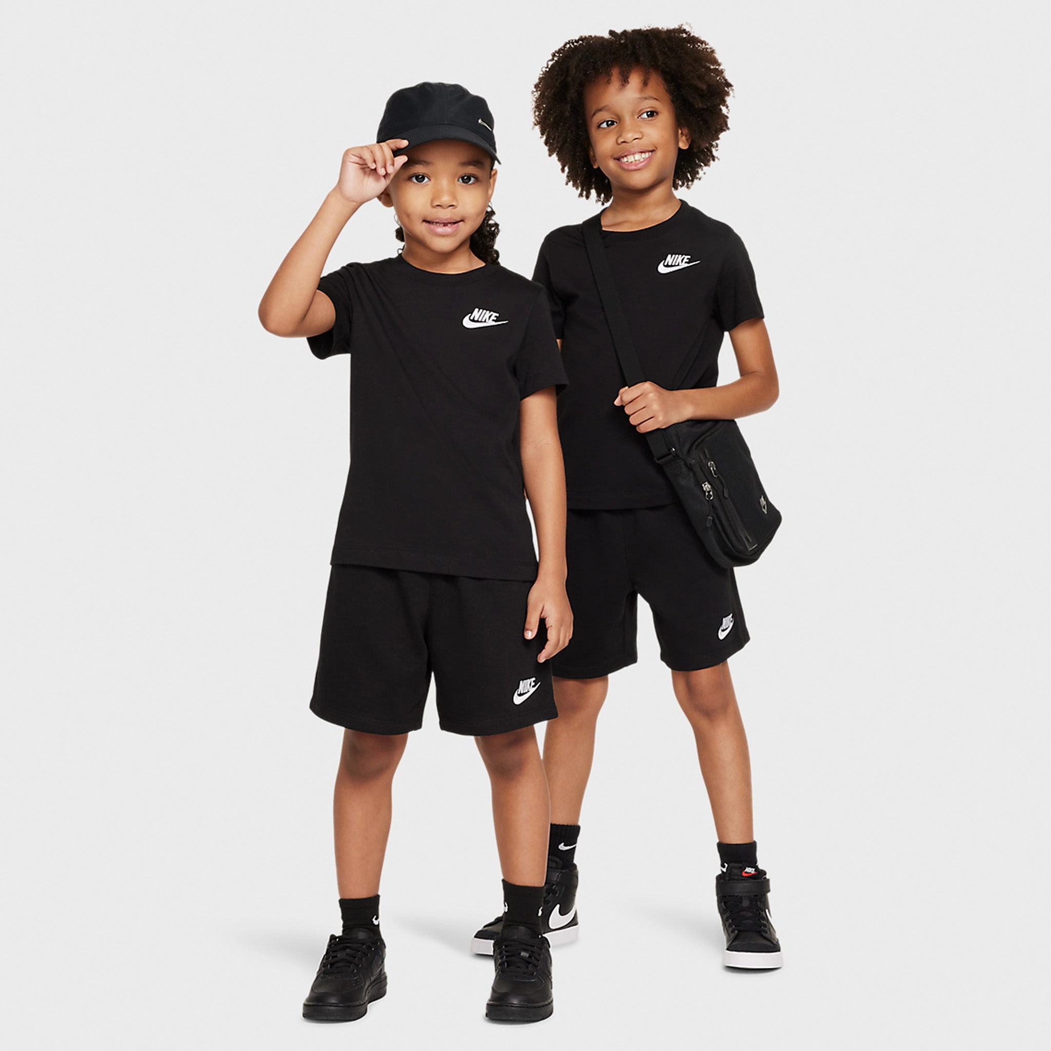 Nike Sportswear Childs' Club Knit Short Set / Black
